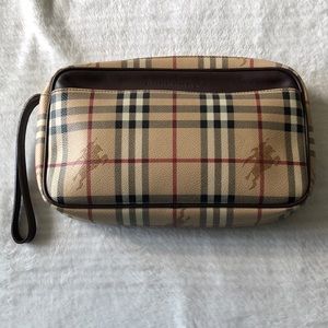 Burberry large wristlet/toiletry pouch